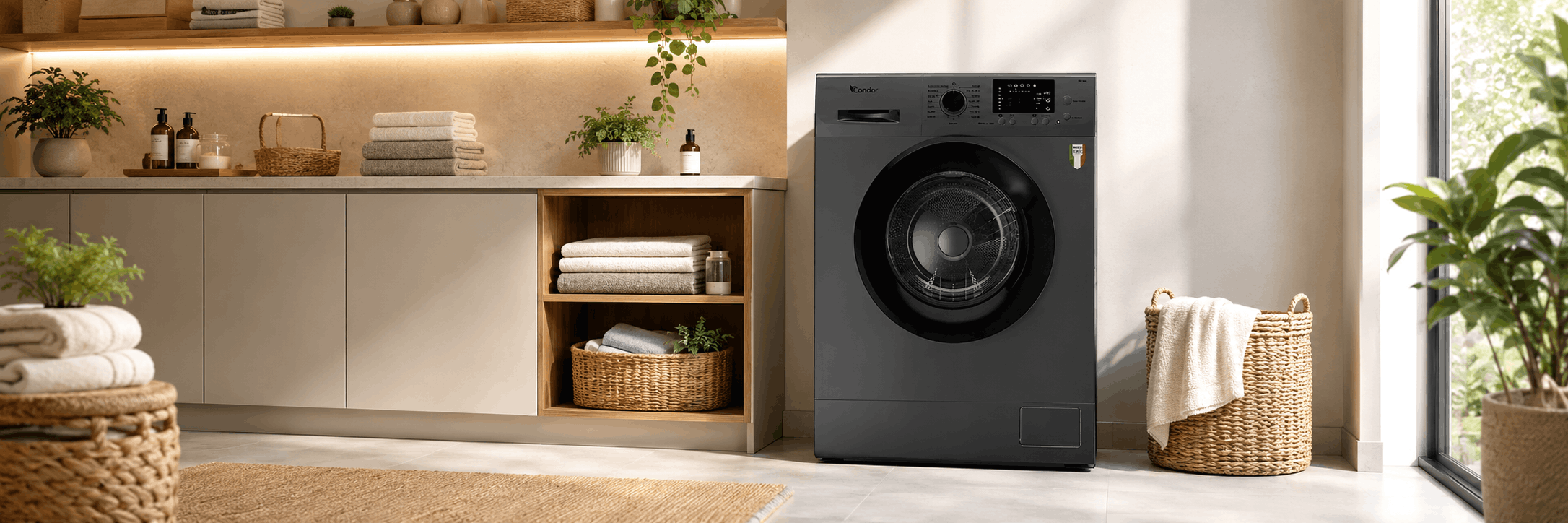 Lave linge CONDOR 6KG / 1000tr/min / NOIR